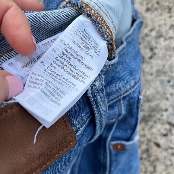 MADEWELL 9” high rise skinny jeans Pearson wash size 27 AA579 in seam 28” - Picture 11 of 13